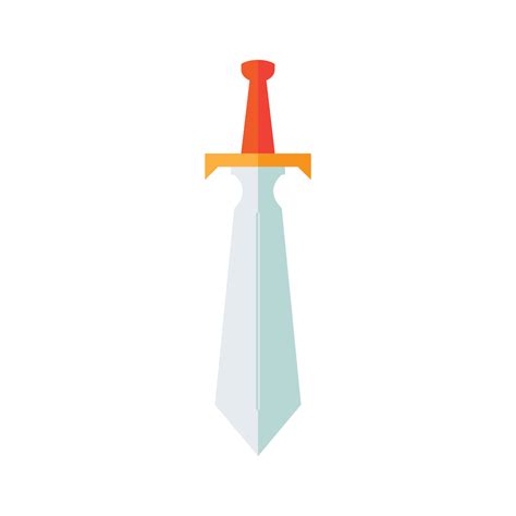 Cartoon Game Sword On Transparent Background Crossed Knight Sword