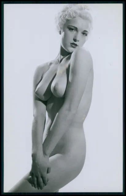 Ab Harrison Marks Busty Pin Up Nude Woman Original S Gelatin