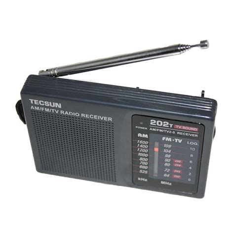 TECSUN R-202T FM/AM/TV Radio Receiver Mini Portable Size Simple to ...