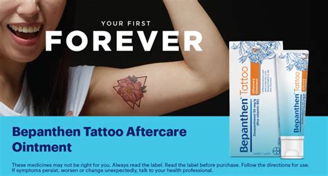 Buy Bepanthen Tattoo Aftercare and Protection Ointment 50g Online at ePharmacy®