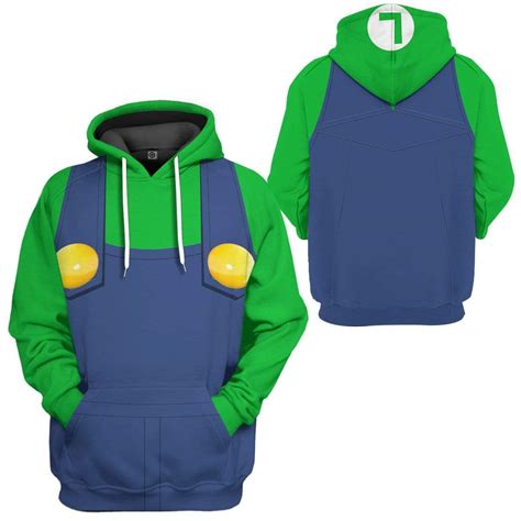 Luigi Custom Hoodie Apparel Gear Fandom