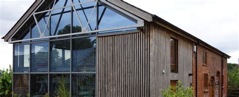 Contemporary extension to a barn conversion in herefordshire