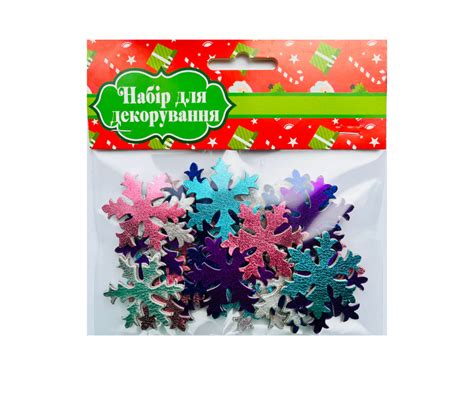 Наліпки EVA «Крихітки сніжинки металізовані» купити в інтернет магазині ...