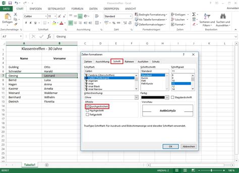 Text In Excel Durchstreichen So Geht Es Ganz Einfach