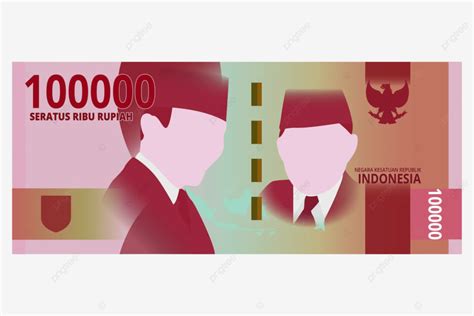 One Hundred Thousand Or 100 Thousand Indonesian Rupiah Vector One