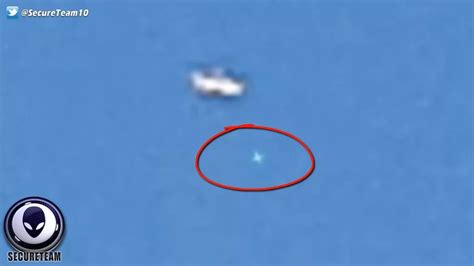 Watch Moment Cigar Shaped Ufo Scares Flock Of Birds Into The Sky As It