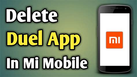 How To Delete Dual App In Redmi How To Remove Dual App In Mi Mi Dual App Delete Youtube