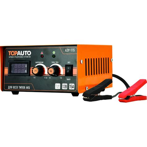 Автоматическое предпусковое зарядное устройство TopAuto АЗУ-115,15А ...