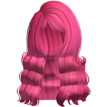 Sweet Wavy Fluffy Hair Hot Pink Roblox