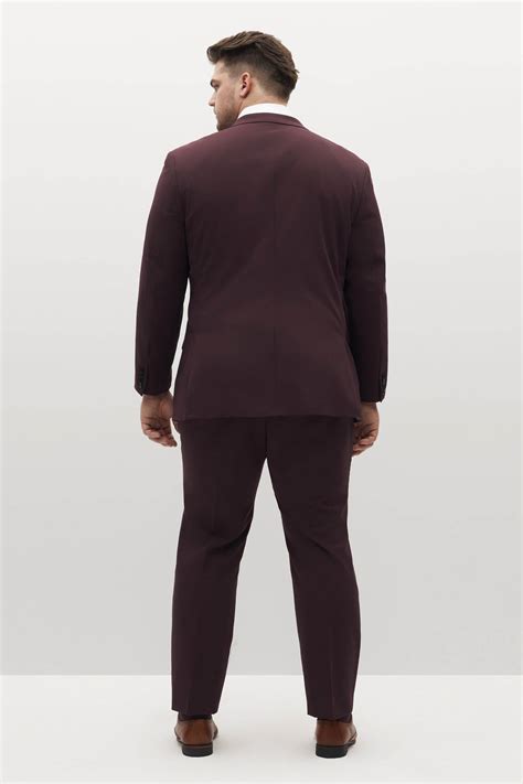 Burgundy Groomsman Pants By Suitshop Birdy Grey
