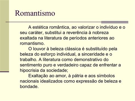 Explique A Importancia Do Romantismo Para A Literatura Brasileira