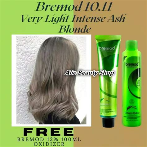 Bremod Very Light Intense Ash Blonde Bremod Oxidizer Ml Free Fashion Color Send