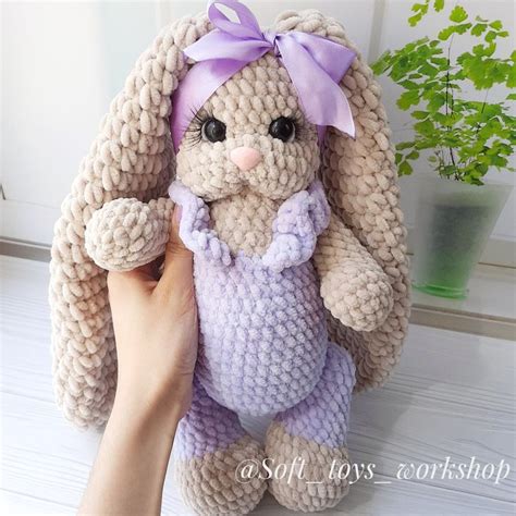 Плюшевая зайка | Handmade toys, Cute toys, Crochet