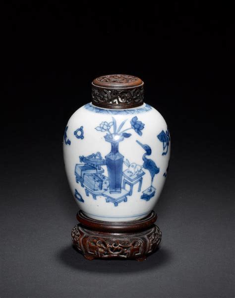 Bonhams Four Pieces Of Blue And White Porcelain