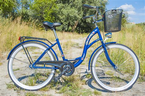 Велосипед женский городской VANESSA 26 Blue с корзиной Польша (ID ...