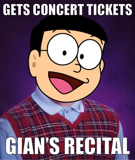 Image - Bad Luck Nobita meme.png | Doraemon Wiki | FANDOM powered by Wikia