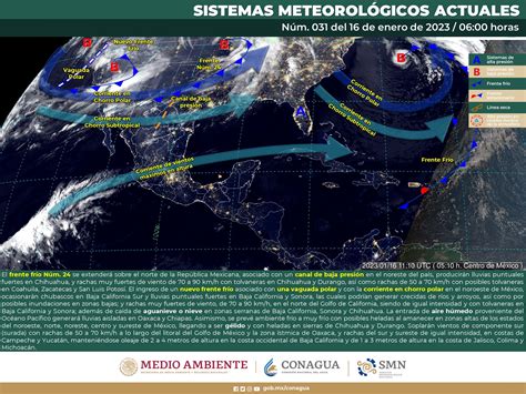 Clima 16 De Eneroingreso De Nuevo Frente Frío Ocasionará Lluvias En