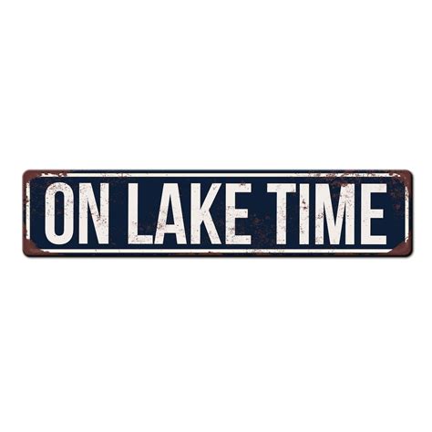 On Lake Time Lake House Sign Décor Lake Home Decorations Gift for Lake ...