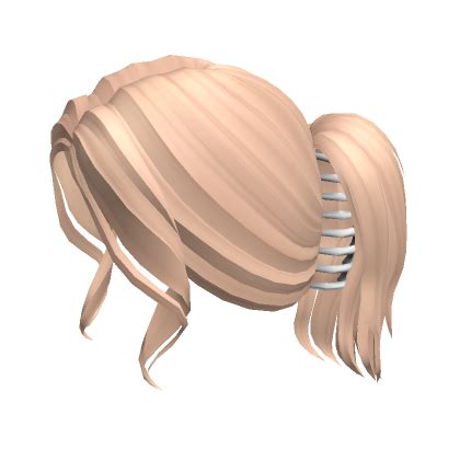 Cute Hairclip Updo In Blonde Roblox
