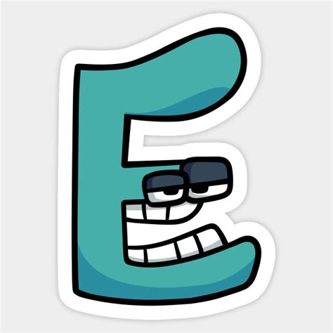 E Alphabet Lore Alphabet Lore Sticker Teepublic