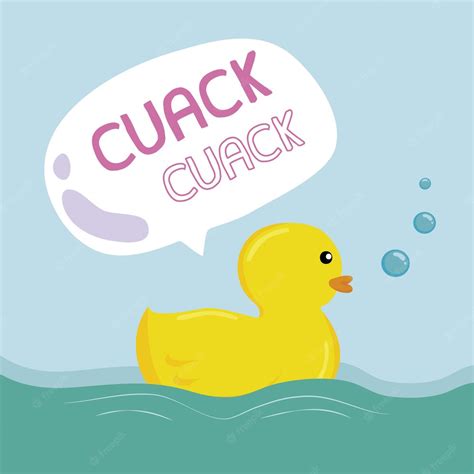 Premium Vector Background With Plastic Duck