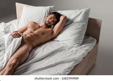 Sexy Nude Man Lying On Bed Stock Photo 1681995010 Shutterstock