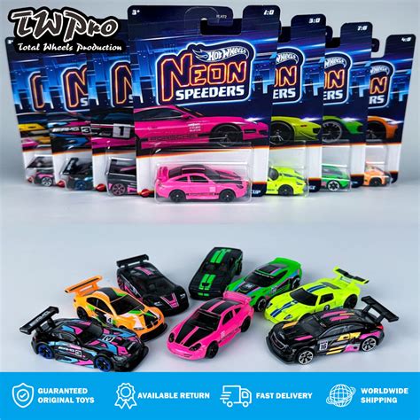 Jual Hot Wheels Neon Speeders 2024 Porsche 911 GT3 Cup McLaren F1 GTR Ford GT BMW M3 GT2