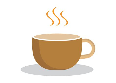 Hot Coffee Icon Clipart Design Illustration Template Vector Art At Vecteezy