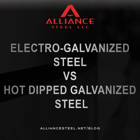 Electrogalvanized Steel VS Hot Dipped Galvanized Steel Alliance Steel