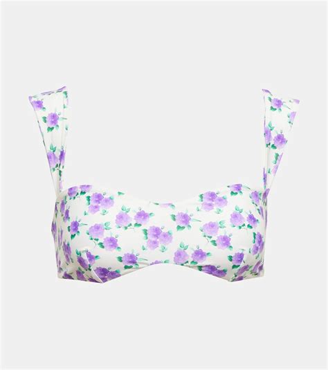 Magda Butrym Floral Bikini Top Magda Butrym