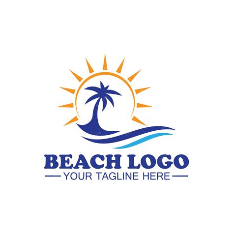 Premium Vector Beach Logo Design Vector Template