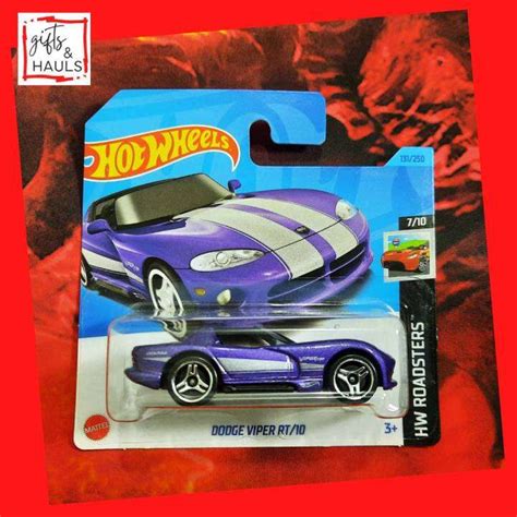 Hot Wheels Dodge Viper RT 10 Purple HW Roadsters 7 10 Toy Cars