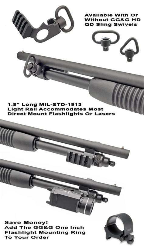 Mossberg 590 410 Bore Shotgun Quick Detach Sling And Flashlight Mount