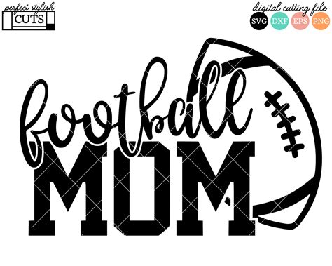 Clip Art & Image Files Scrapbooking Football Mama Svg Football Mom Svg Cricut Football Svg Cut ...