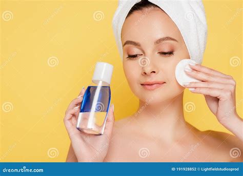 Beautiful Naked Woman With Towel On Stock Photo Image Of Clean Adult
