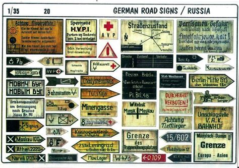 Verlinden 135 German Road Signs Operation Barbarossa Russia Wwii 20