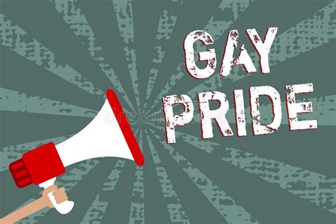 Orgullo Gay Del Texto De La Escritura De La Palabra Concepto Del Negocio Para La Dignidad De Un