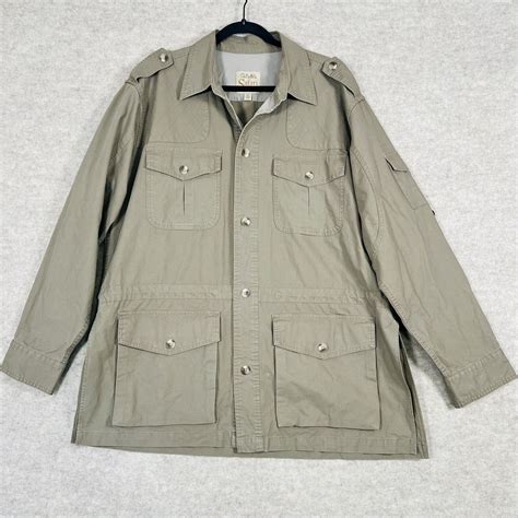 Cabelas Safari Series Shooting Field Jacket Coat Kha Gem