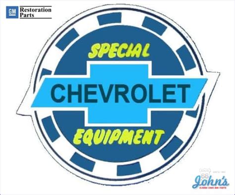 Chevrolet "Special Equipment" 3" Window Decal. Each for Camaro Chevell ...