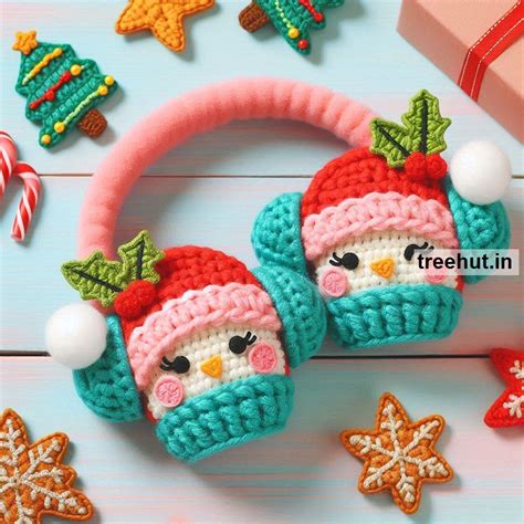 Christmas Crochet Ear Muffs Ideas For Selling Or T Ideas