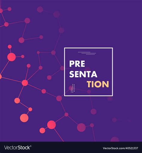 Lines and dots connection science Royalty Free Vector Image