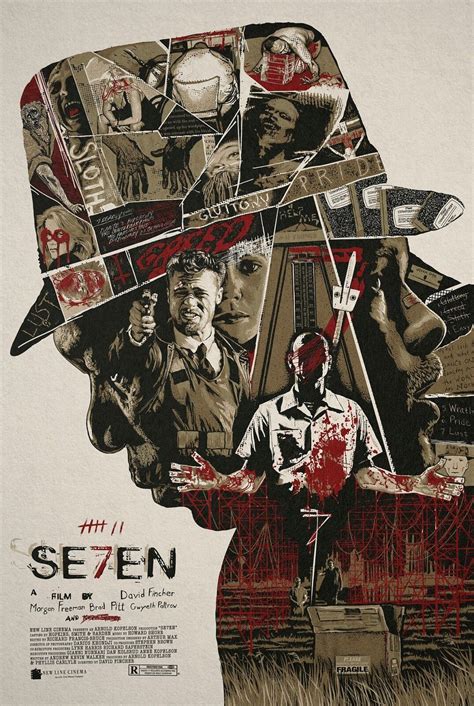 Seven Se7en Movie Poster Art Print T185 | eBay UK
