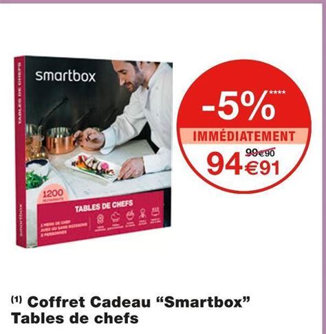 Promo Coffret Cadeau Smartbox Tables De Chefs Chez Monoprix