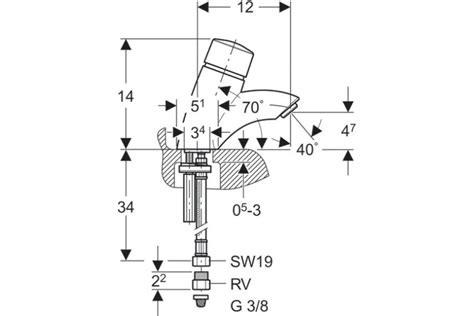 Нажимной порционный кран-смеситель GEBERIT 115.721.21.1 HyTouch26 ...
