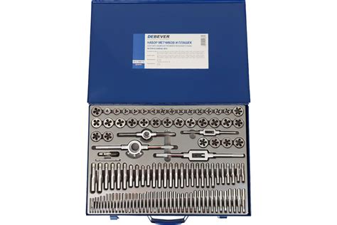 Набор метчиков и плашек Debever Machining Solutions М2 - М18, 110 ...