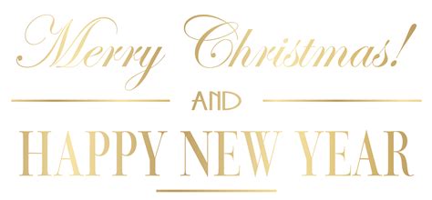 Merry Christmas And Happy New Year Png Clip Art Image Gallery