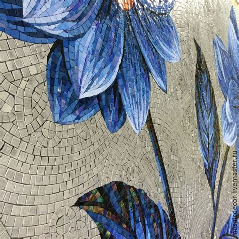 Мозаичное панно - цветы – заказать на Ярмарке Мастеров – 80BMURU ...