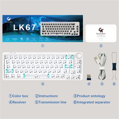 Buy Gk Gamakay Lk Rgb Modular Diy Mechanical Keyboard Keys Hot Swappable Pin Pin