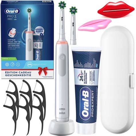 Oral B Pro Szett Elektromos Fogkefe Feh R Utaz T Ska Fogkr M