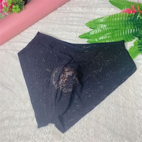 Sous vêtements en nylon culotte de bikini pour hommes en maille pure